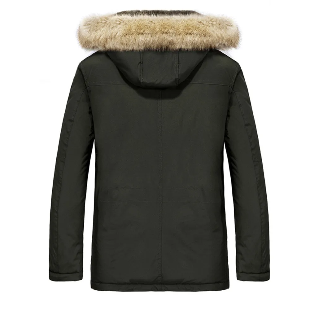 Dr.Qiiwi Men Cotton Clothes Heated Jacket Middle-Aged Casual Coat For Autumn Winter Thermal Clothing | Спорт и развлечения
