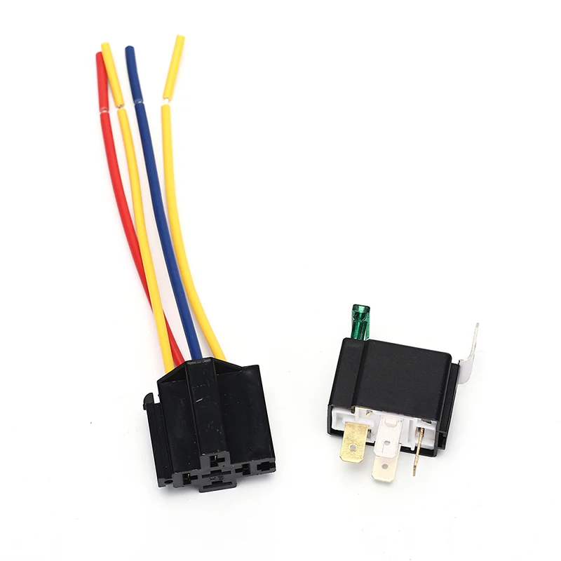 

12V 5pin 40A Car Relay 12V 4pin With Copper Terminal Auto Relay With Relay Socket Waterproof Automotive Relay
