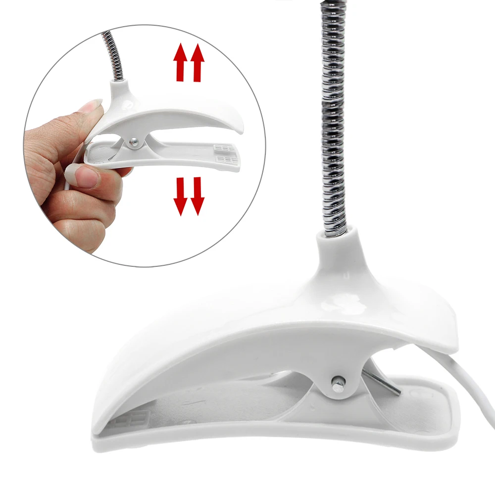 Настольная лампа светодиодная гибкая с USB-клипсой | Лампы и освещение