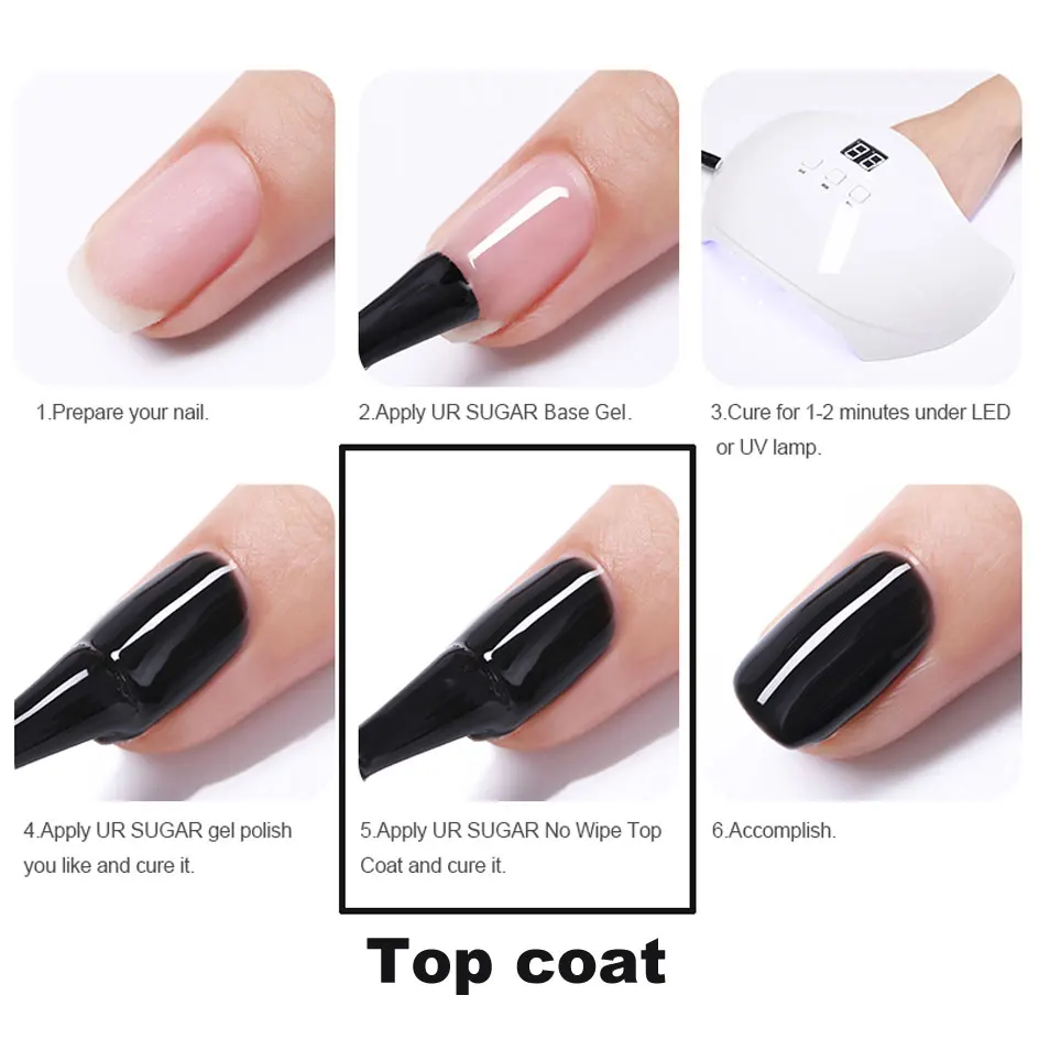 Базовое и топовое покрытие FOONBE 8 мл набор гель-лаков УФ отмачиваемый