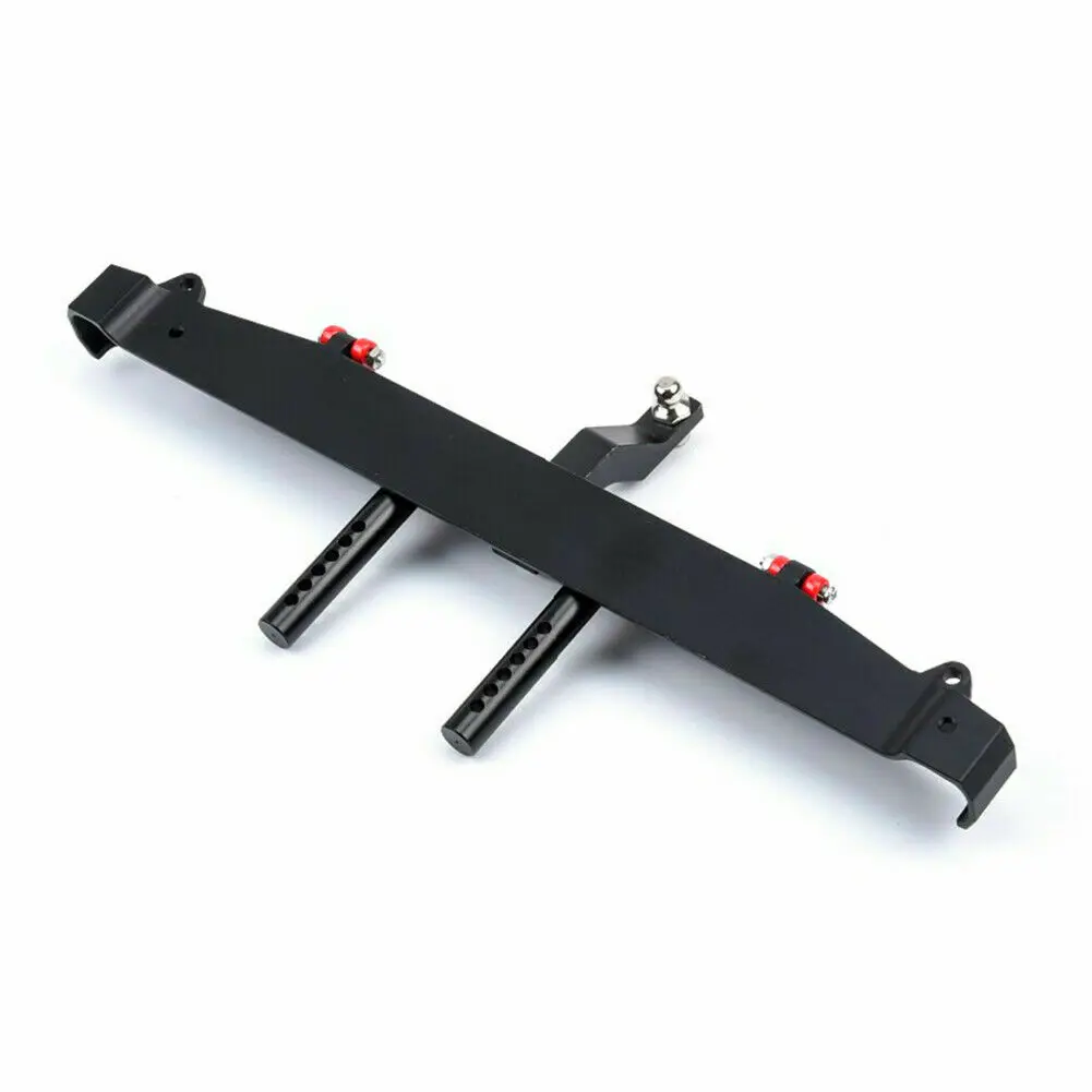 Parachoques trasero de Metal + luz LED para TRX-4 Axial SCX10 II 90046 1:10 RC Crawler Car-3