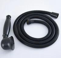 hotelspa black oil rubbed brass 59 extra long flexible tube stretchable hose pipe hand held spray shower head dhh071