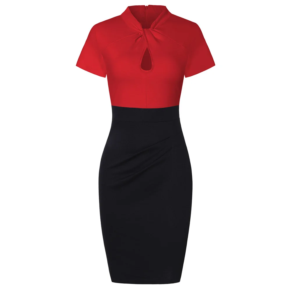 Joineles/женское облегающее платье с цветочным рисунком в стиле пэчворк стоячий