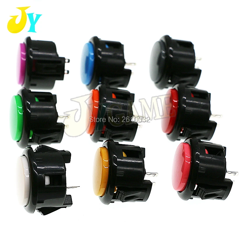 100 шт. 30 мм аркадная кнопка для копирования Sanwa акустической системы без нажатия