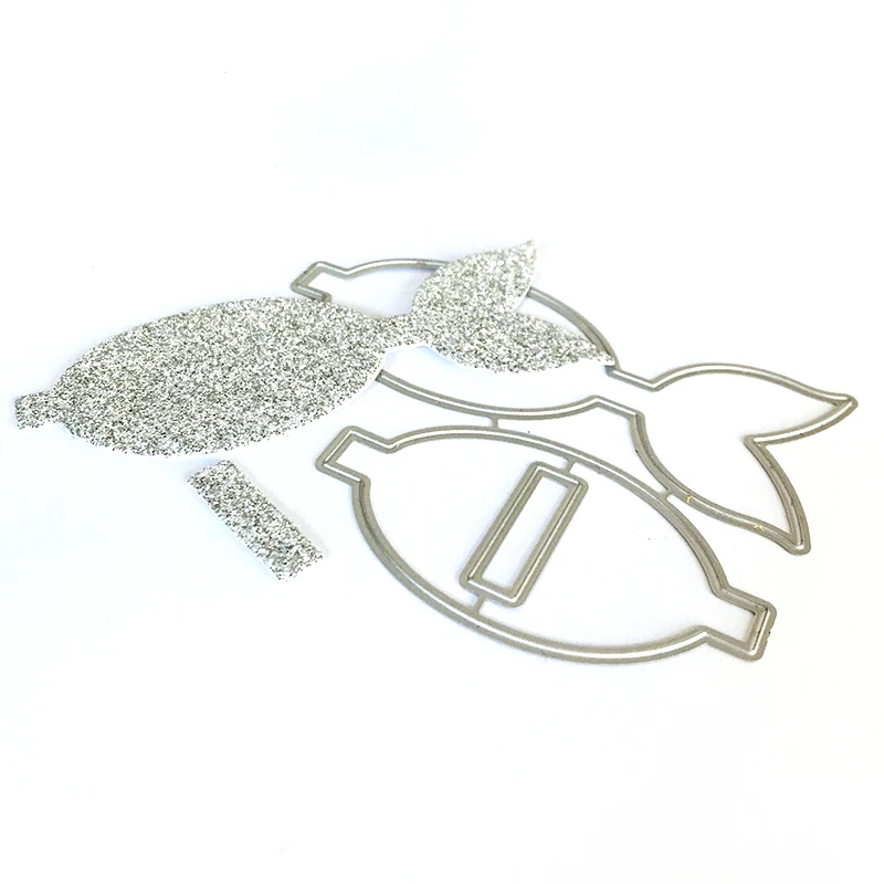 Металлическая Вырубка для скрапбукинга в виде банта русалки высечки творчества