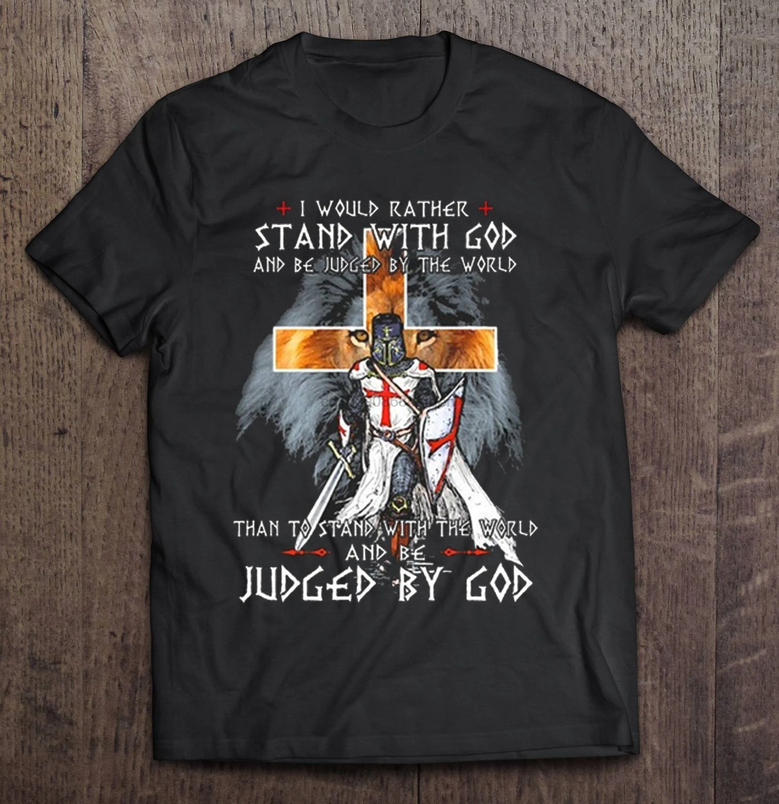 Мужская смешная футболка модная я предпочитаю быть с Богом и судим по версии