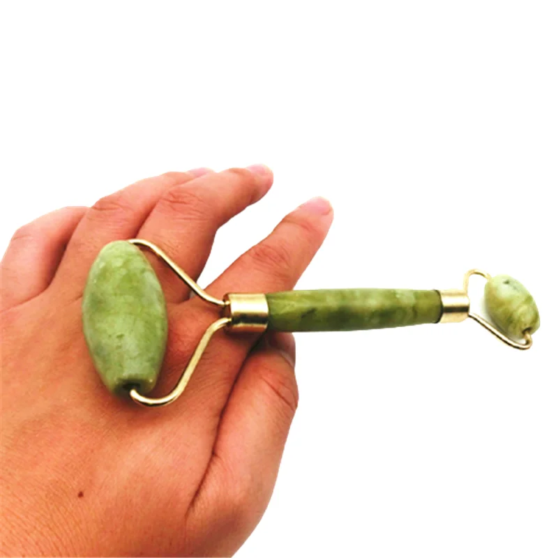 Прохладный нефрит палец кольцо ролик для массажа лица массажный шарик крем