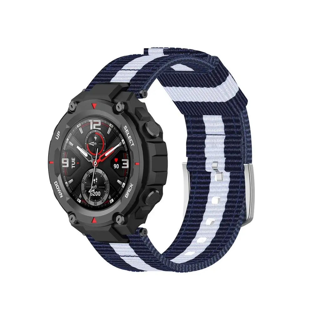 Top Quality Nylon Wrist Bracelet Band for Xiaomi Huami Amazfit T-Rex Replacement Smart Watchband A1918 Strap | Электроника