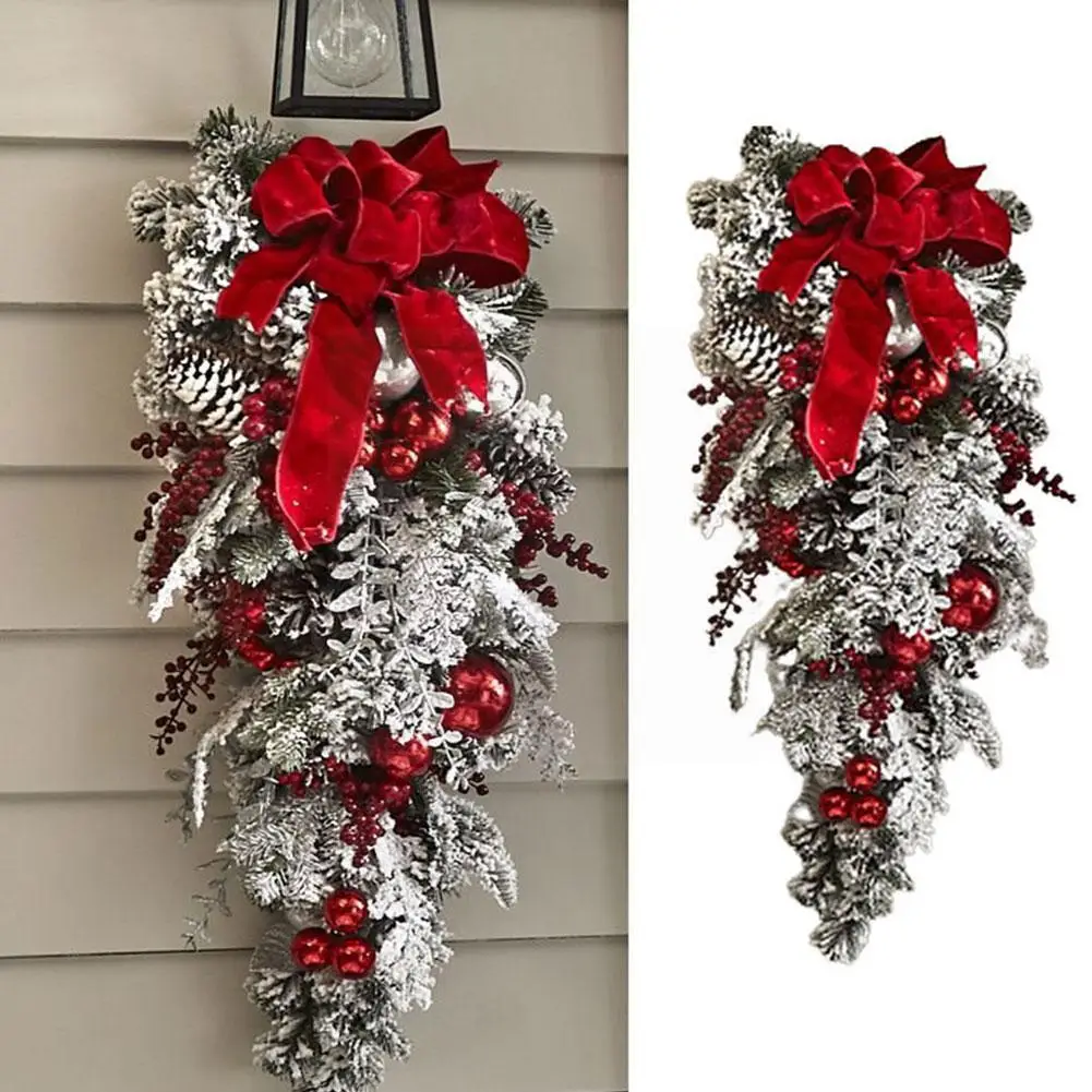 

Рождественский венок из искусственных ягод, 35-40 см