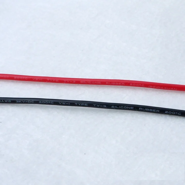 1 м UL3239 гибкий силиконовый провод 18AWG изолированный луженый медный Электрический