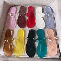 women slippers jelly shoes flats flip flops fashion big size 41 beach shoe waterproof non slip women slidders