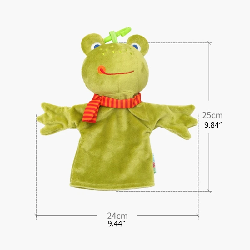 

2021 New 1 Pcs Imaginative Creative Animal Hand Puppets Plush Toys, Safari Animals Hand Puppet Toys, Frog/Duck/Monkey