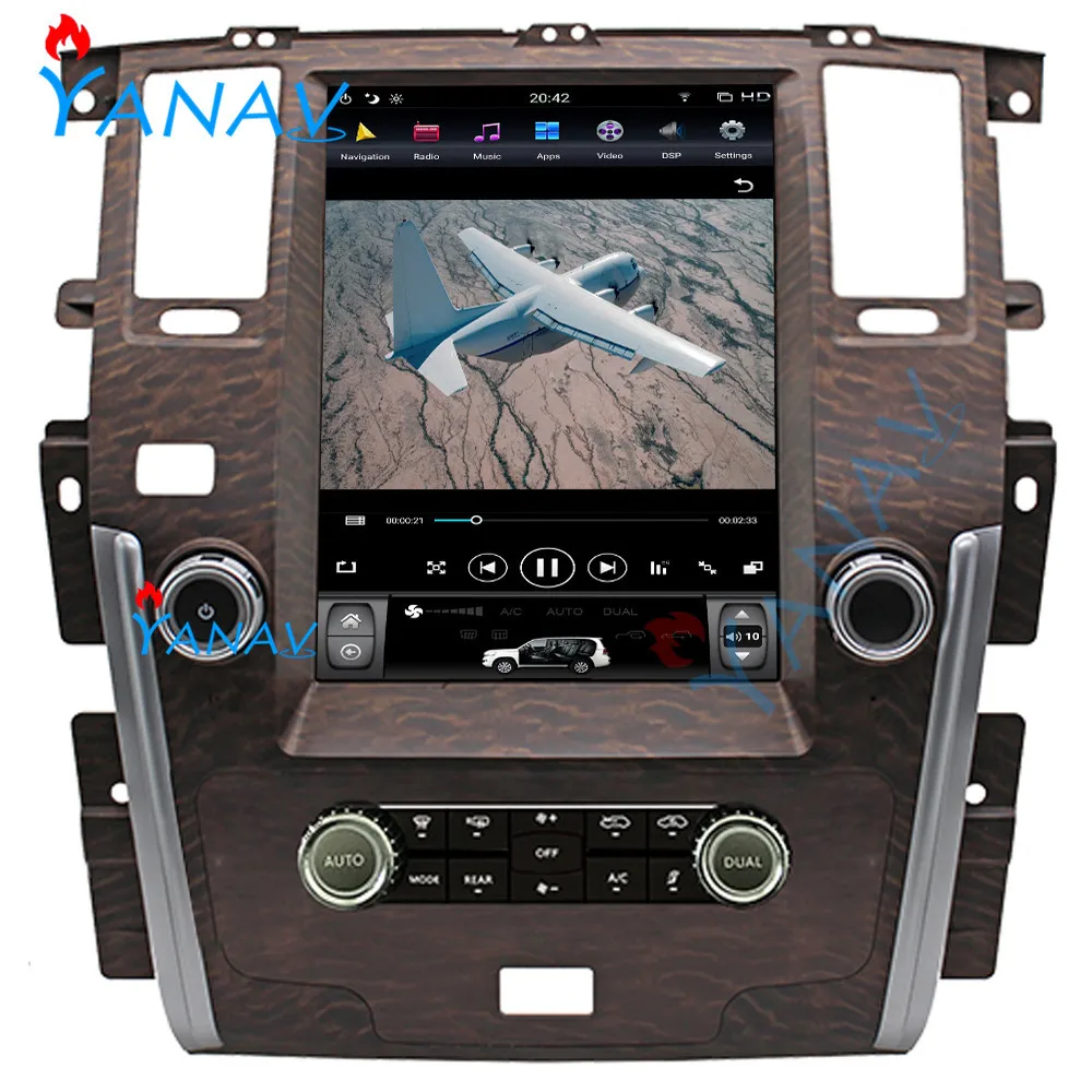 

12.1 inch Tesla style Vertical Screen Car Navigation GPS For-NISSAN PATROL 2010-2018 navigation multimedia system Built in map