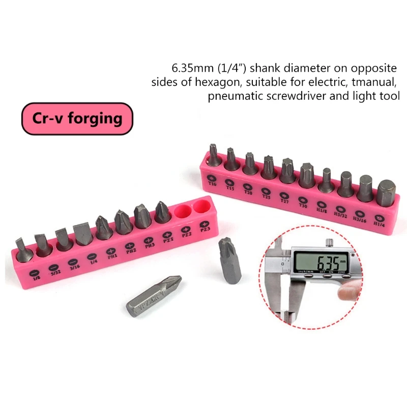 

39-piece Pink Lady Tool Set 45# Carbon Steel Household Tools PE Blow Molding Box Color