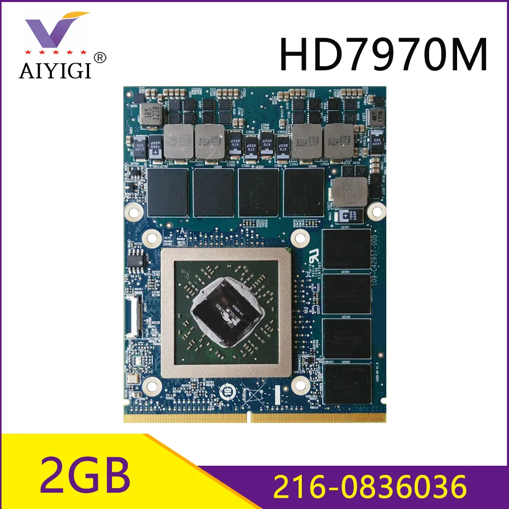 Видеокарта Radeon HD7970 HD7970M GDDR5 2 Гб 216 0836036 для Dell Alienware M15X R2 M17X M18X R1 M6600 M6700 100%