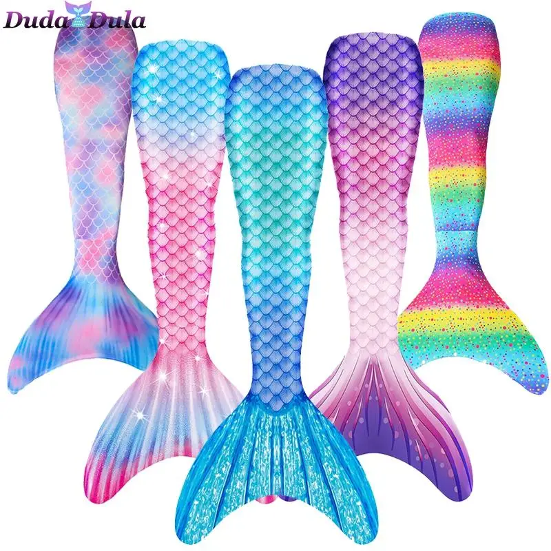 

Adult Kids Mermaid Tails With Monofin Swimsuit for Girls Women Bikini Bathing Suit Costume Swimmable Swimsuit Adult Beach Bikini