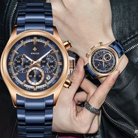 wwoor new mens watches top brand luxury sports quartz watch full steel waterproof chronograph wrist watch male relogio masculino