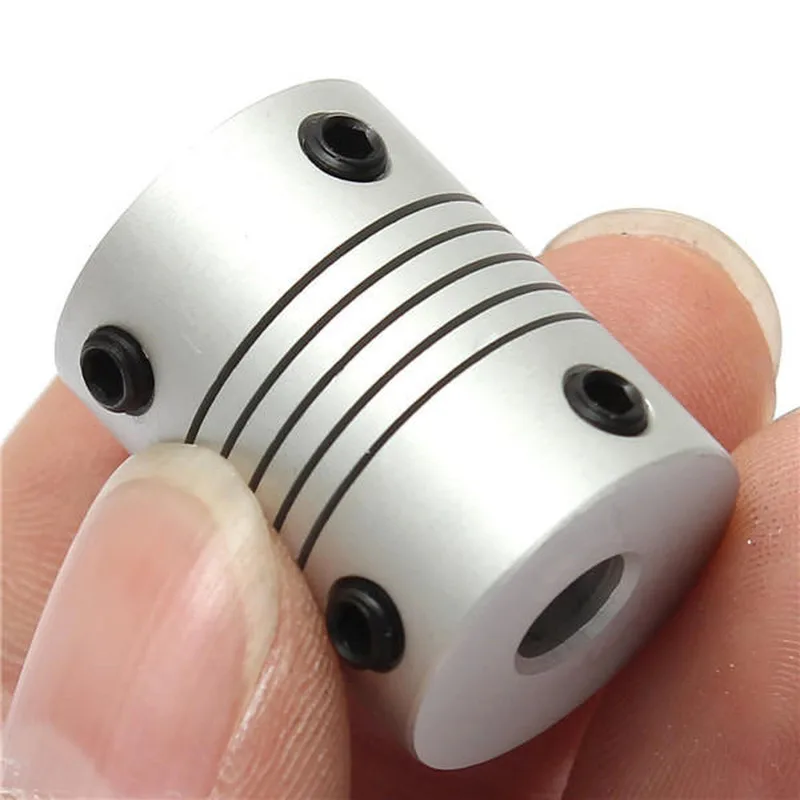 

JUSTINLAU 6mm x 7mm Aluminum Flexible Shaft Coupling OD19mm x L25mm CNC Stepper Motor Coupler Connector