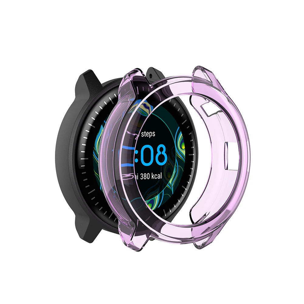 ТПУ прозрачный защитный чехол для часов для Garmin Vivoactive 3 музыка полная защита экрана чехол для Vivoactive 3 музыка