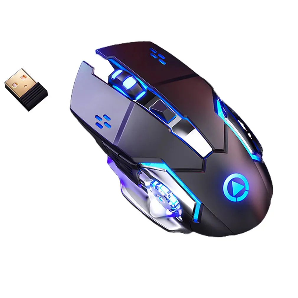 

2.4G Wireless Gaming Mouse 1600 DPI LED Rechargeable Adjustable Gamer Silent mouse Mute Gamer Mouse Game Mice For PC Laptop