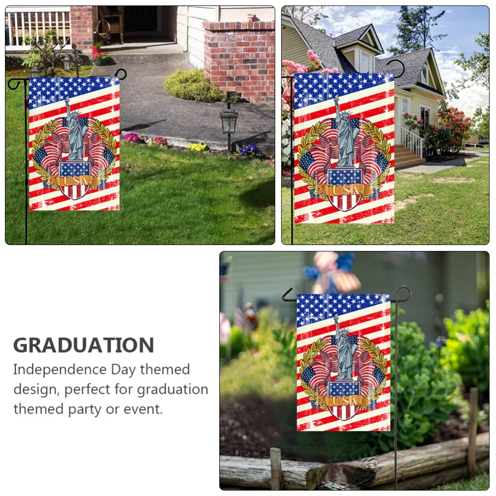 

1Pc Independence Day Outdoor Garden Flag Decorative Digital Printed House Flag