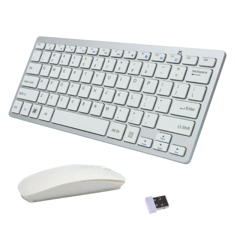 Клавиатура Мышь Combos 2 4G Беспроводная ультра-тонкая клавиатура мышь беспроводная