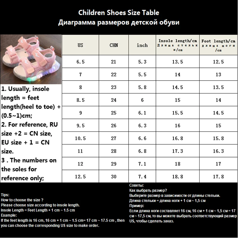 Kids Led Sandals Light up Children Summer Shoes Baby Girls Casual Boys Glowing Flat Beach Leather Sandal | Детская одежда и обувь