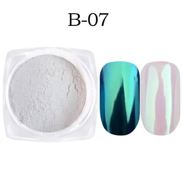 7pcs Mirror Nail Decorations Powder Shimmer Mermaid Pigment For Nails Glitter Shell Dust DIY Summer Polish Decor | Красота и здоровье