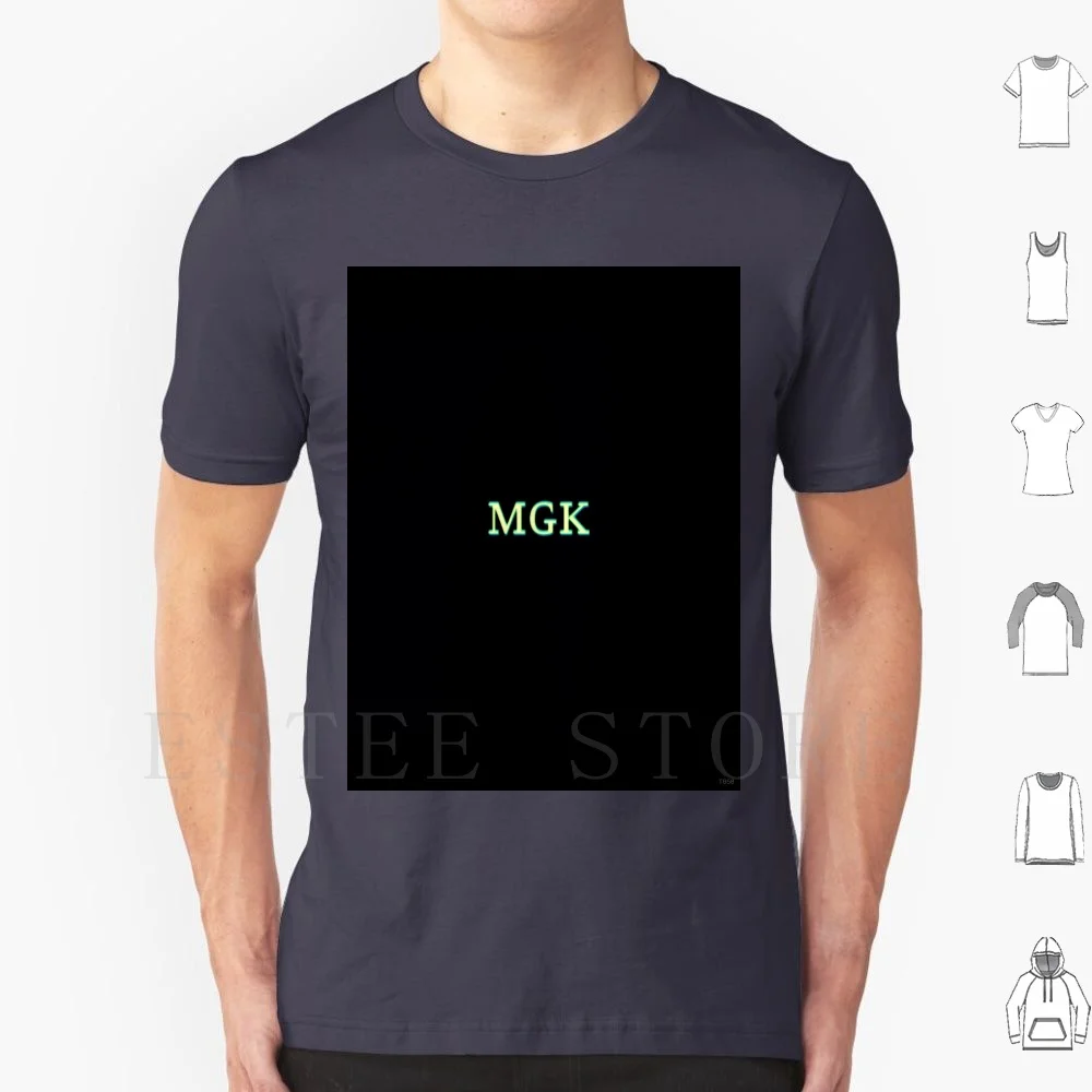 

Базовая мягкая зеленая футболка Mgk с принтом, хлопковая простая Базовая футболка Mgk Rap Music