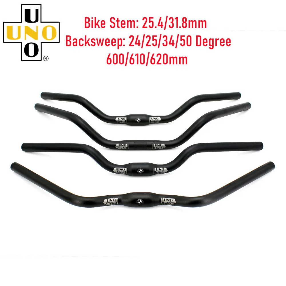 

UNO Bicycle Swallow Shaped MTB Bike Handlebar M Type 25.4/31.8x600/610/620mm Road Bike Handlebar Accessories