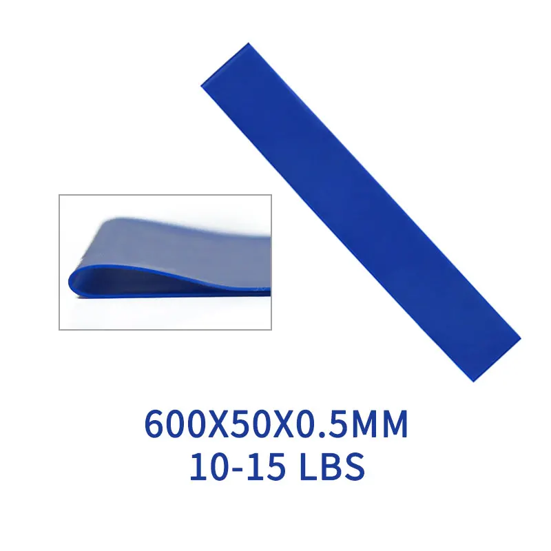 600x50x0.5mm 5 уровневые резинки для фитнеса 10-50 фунтов, для йоги, пилатеса, для тренировок, резиновые петли для мужчин, настраиваемые, для тренировки, для мужчин, t эластичные ленты - Color: 600x50x0.5mm