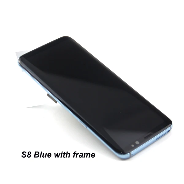 S8 Blue Frame S8 ЖК-экран для samsung S8 G950 G950F ЖК-дисплей кодирующий преобразователь сенсорного экрана в сборе телефона - Цвет: S8 Blue Frame