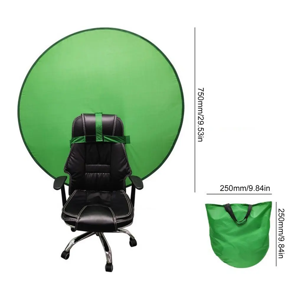

Circular Green Screen Backdrops Single Layer Photography Background Portable Fold Reflector For Live Broadcast Video Studio
