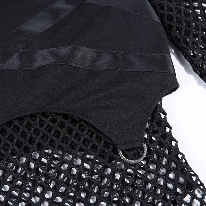 Женские готические толстовки с капюшоном сексуальные короткие пуловеры