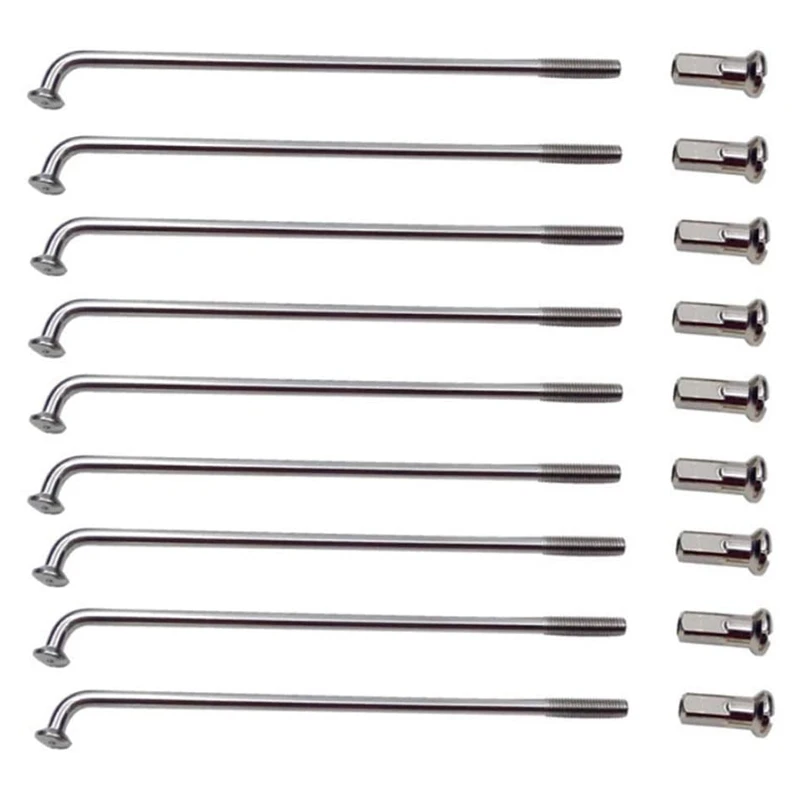 

Спицы велосипедные из нержавеющей стали, 14 г, изгиб 257 мм, 36 шт.