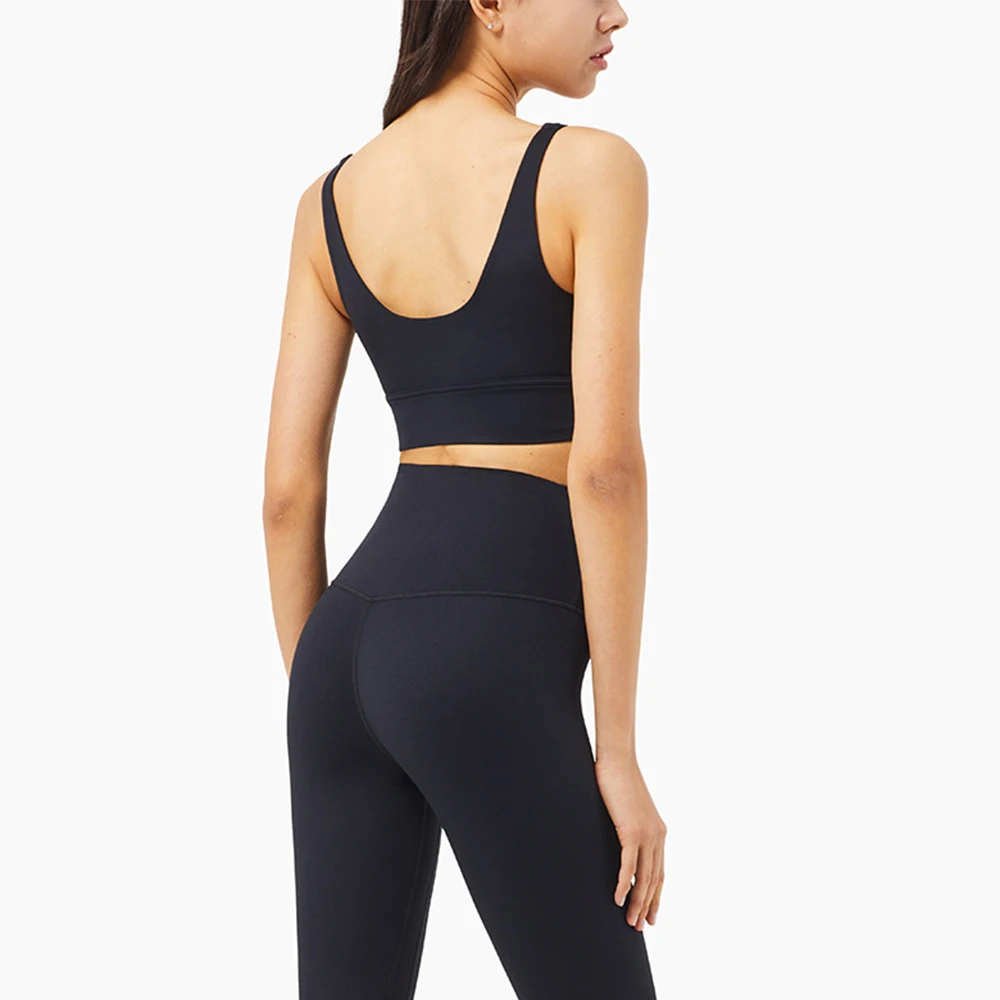 

Buttery Soft Fabric Yoga Set Women Sportswear No Front Seam Fitness Suits Sports Outfit Gym Set Yoga Workout Clothes For Woman