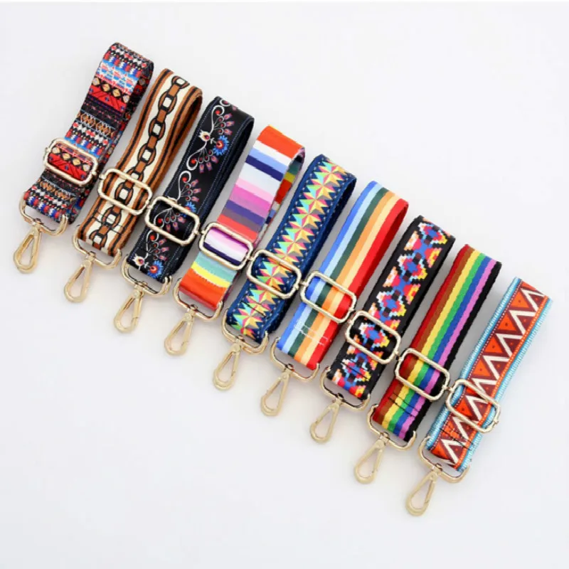 Нейлоновый Регулируемый Ремешок на плечо сменная Сумка Радужная ручка для