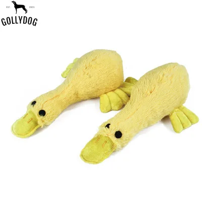 

Cute Animal Dog Squeak Toys For Small Big Dogs Cat Puppy Chew Fleece Toy Pet Supplies Striped Kinds Of Duck Shape Sounding Toys