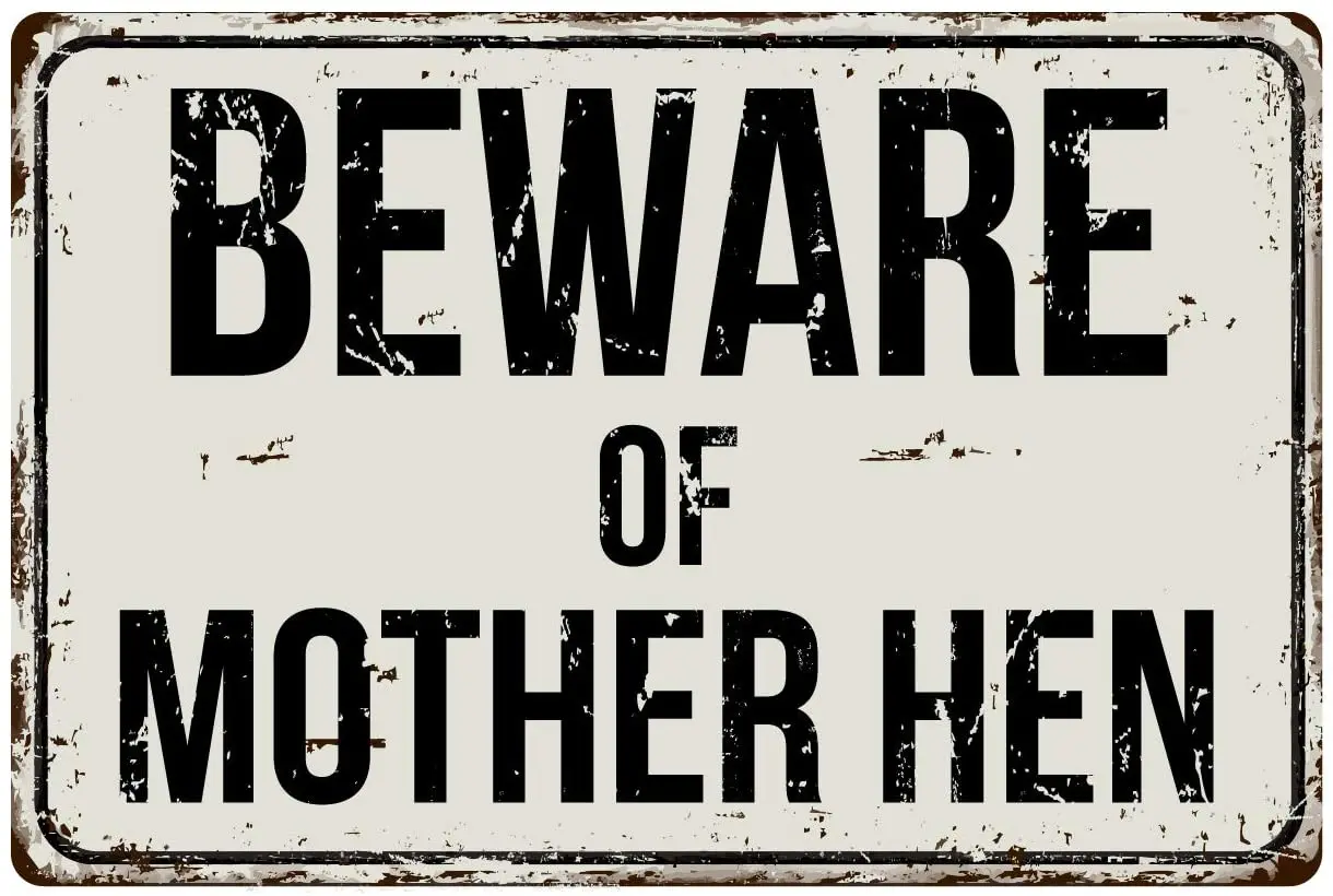 

Deerts 203VS Остерегайтесь матери курицы 8x12 винтажный алюминиевый Ретро металлический знак