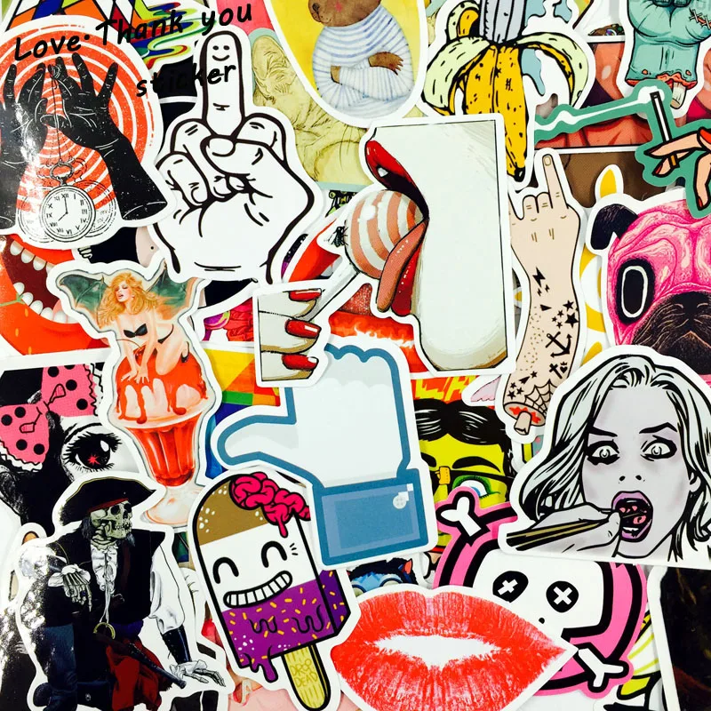 5000 шт наклейки смешанный стиль смешные с персонажами из мультфильмов