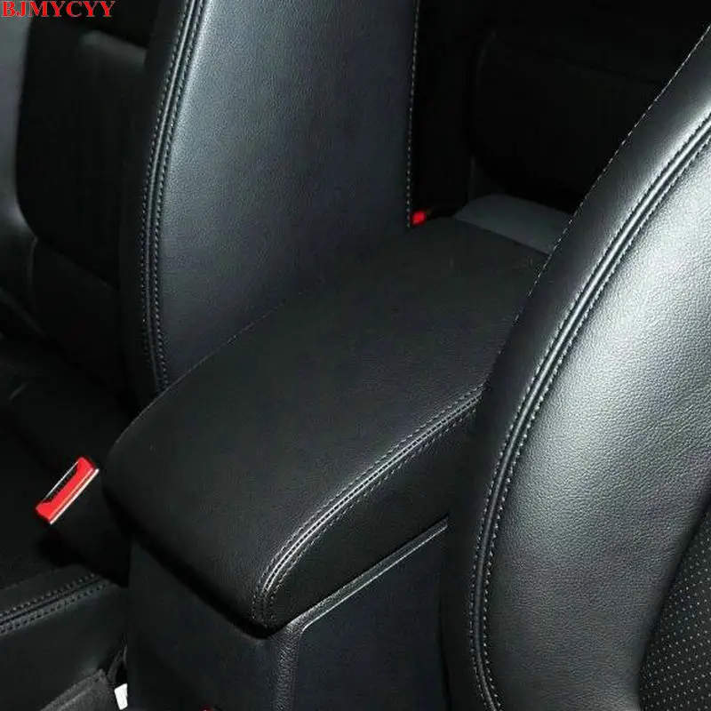 BJMYCYY For VW Volkswagen Tiguan MK1 2007-2014 PU leather Car Armrest Box Cover Accessories | Interior Mouldings
