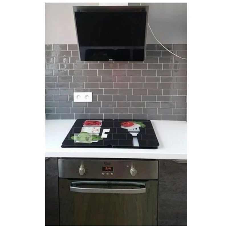 Самоклеящаяся наклейка на стену из серого кирпича в стиле метро наклейки для