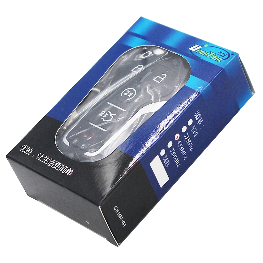 Модифицированный складной дистанционный ключ 4 + 1 Кнопка 433 МГц 4D63 чип для Ford Focus