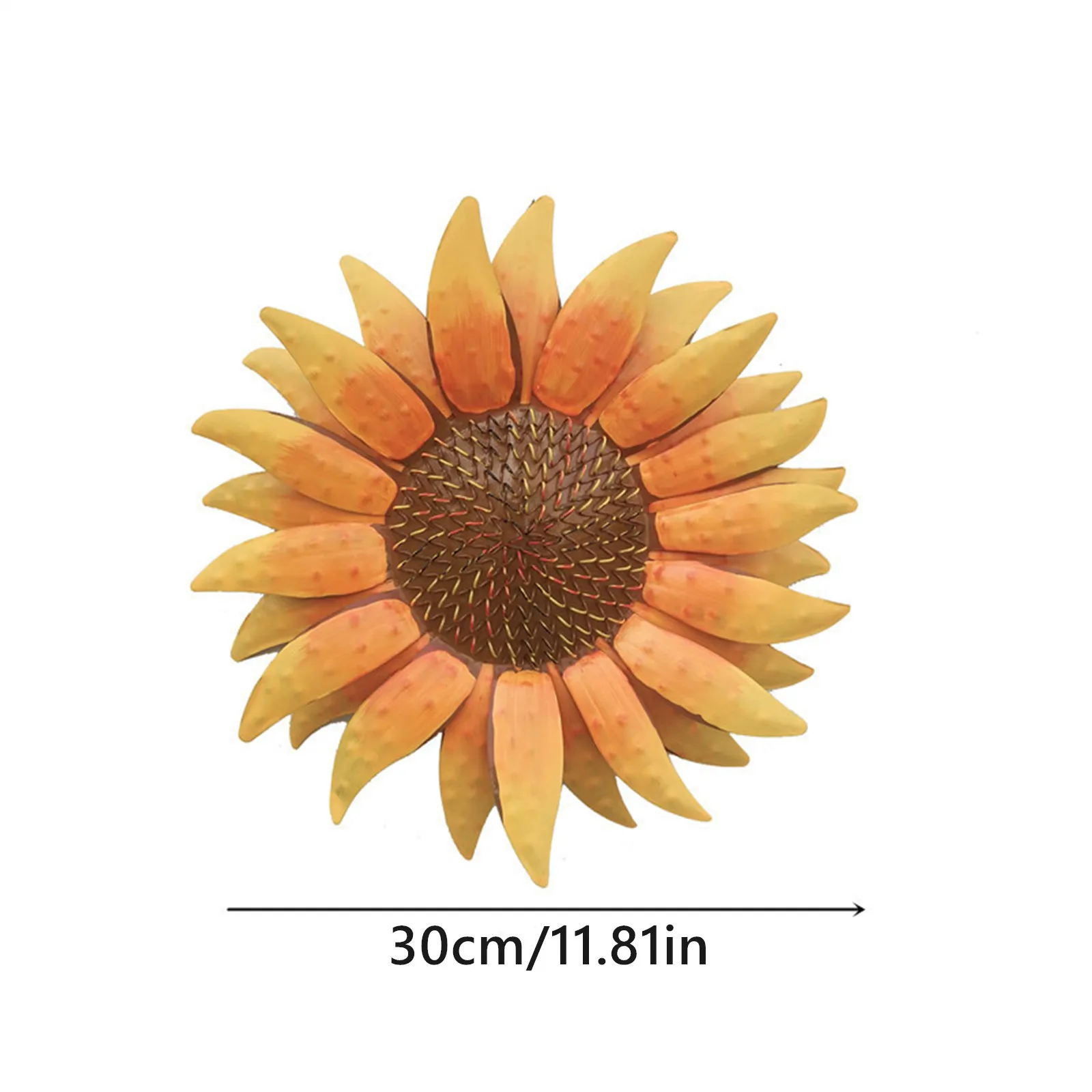 

30# Wrought Iron Sun Flower Metal Sunflower Wall Art Decoration, Suitable For Home Garden Garden Wall Hanging Sculpture Decor