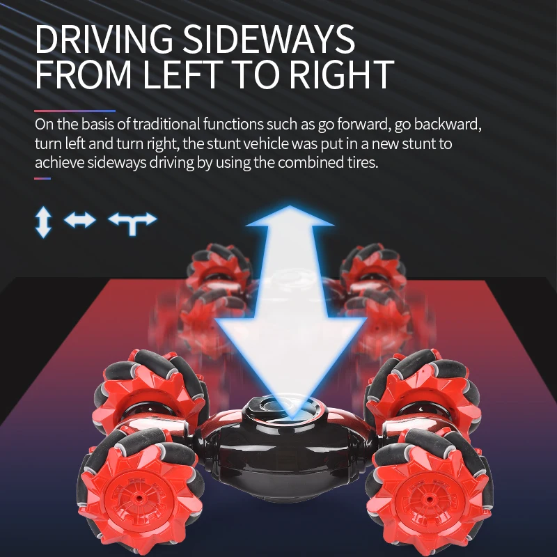 Новый 1:14 RC автомобиль двусторонний трюк индукция жестов скручивание внедорожный