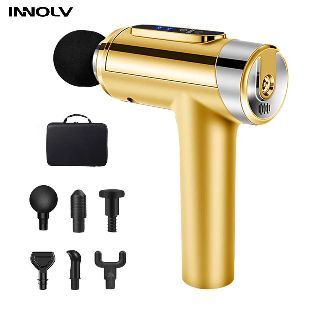 Массажный пистолет глубокий Вибрационный массажер для мышц расслабляющий тела