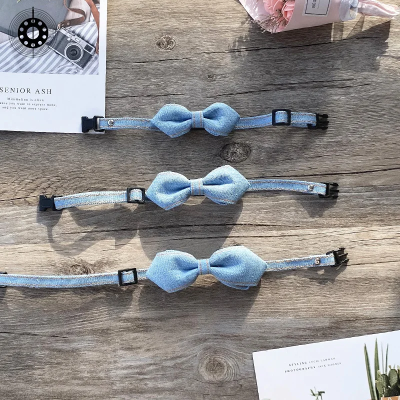Ошейник для собак и кошек бант украшение домашних животных галстук маленький