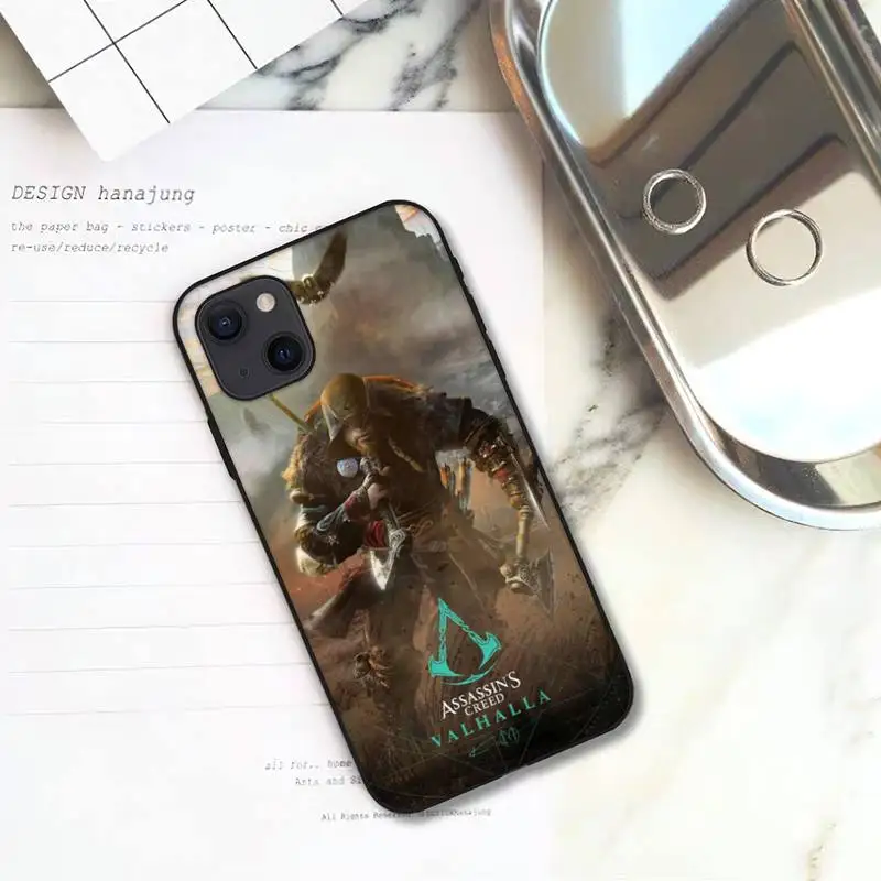 Популярный чехол для телефона с игрой A-Assassin Creed Valhallas iPhone 11 12 Mini 13 Pro XS Max X 8 7 6s Plus 5 SE