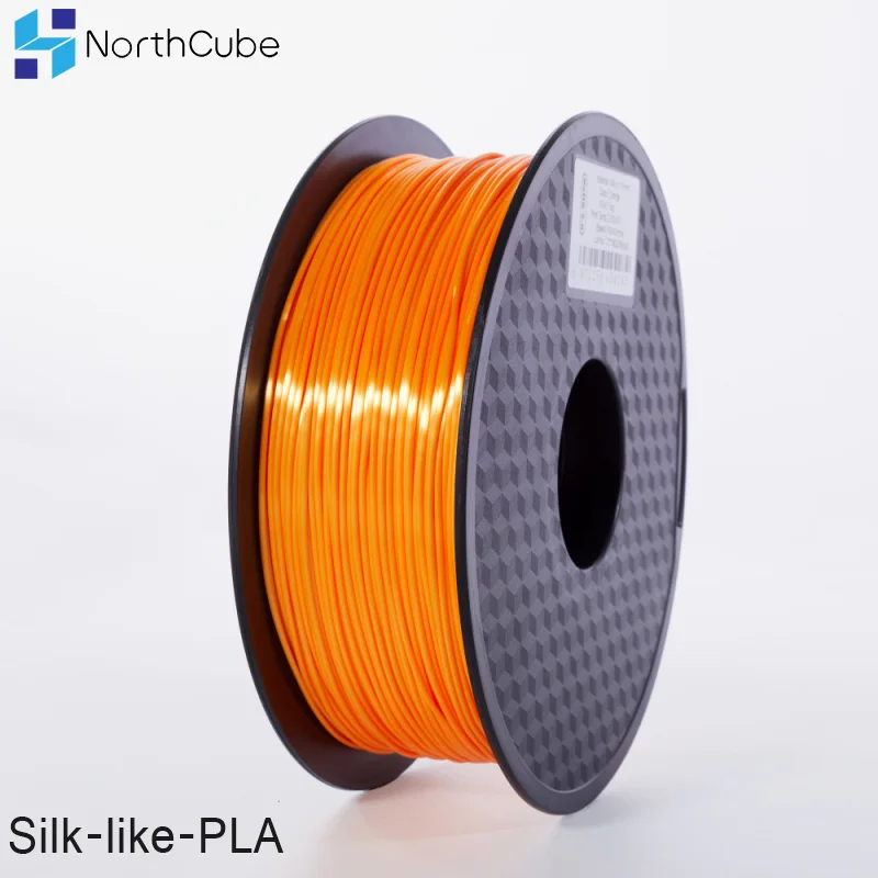 NorthCube 3D печатаный шёлк PLA нити принтеры 1 75 мм кг подобный шелку оранжевый Цвет