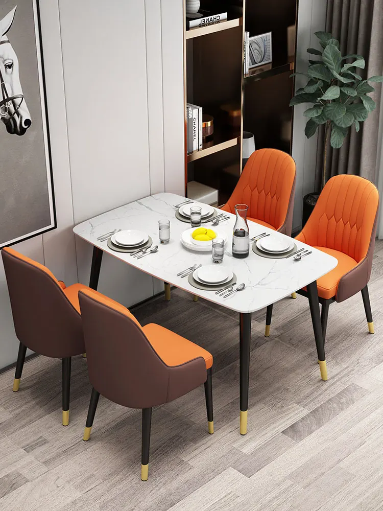

Light Luxury Dining Chair Home Modern Minimalist Dining Chair with Backrest